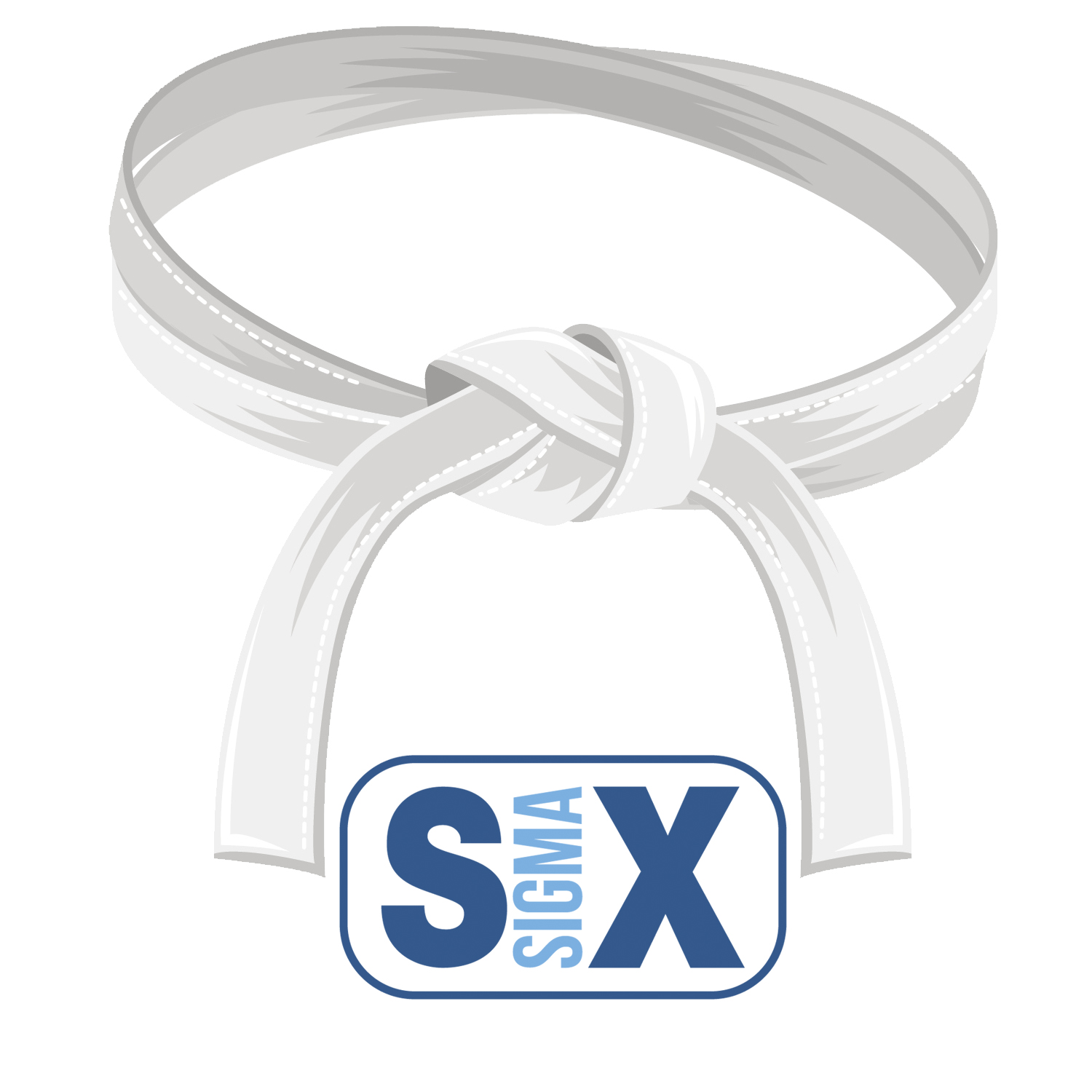 Logo Belt in White