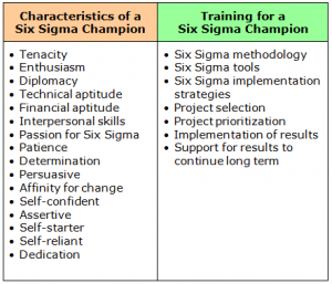 Article: The Champion - Key To Six Sigma Team Success - SixSigma.us