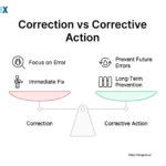 Image: Difference between Correction vs Corrective Action